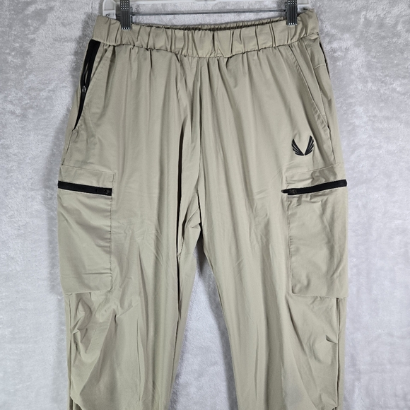 ASRV Tetra Lite DSG Joggers Pants Mens Size M Medium Cargo Zip Pockets Tan 30" - Picture 3 of 11